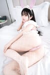 Cô gái Loli dễ thương 4 Cosplay Pink White Rabbit