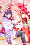 Cosplay genshin Yae Miko và Ei