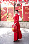 Áo dài đỏ
