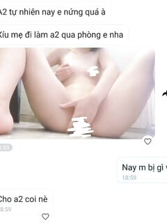 chiều bố đi vắng nó chụp ảnh như này gửi mình