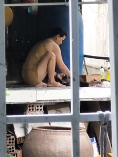 Lén chụp chị hàn xóm dâm đãng