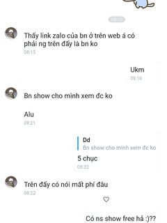 Bà m đéo có show free đâu thg nứng lz