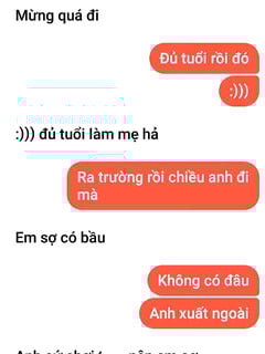 Lục lại tin nhắn chat sex vs nhỏ e gụt vú bự 2k7 sợ có bầu